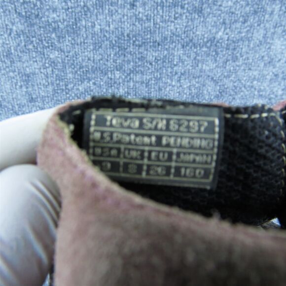 Teva Boys Gladiator Shoes Red Leather Hook & Loop Size‎ T 9 Medium - Picture 7 of 10